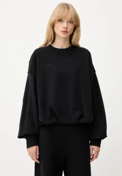 BOSS Orange hanorac de bumbac culoarea negru, uni, 50554908 imagine