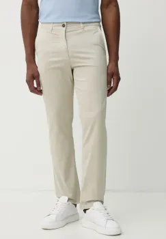 BOSS Orange pantaloni barbati, culoarea bej, drept, 50534378 imagine