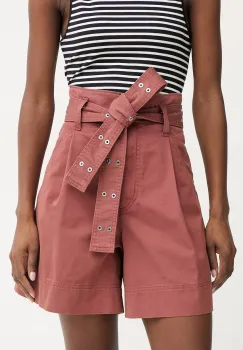 BOSS Orange pantaloni scurti pentru femei, din bumbac cu elastan C Tulina-D imagine