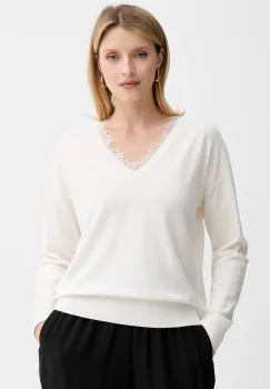 BOSS Orange pulover de lana culoarea bej, light, 50551357 imagine