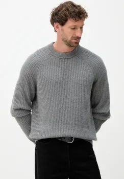 BOSS Orange pulover de lana culoarea gri, 50548674 imagine