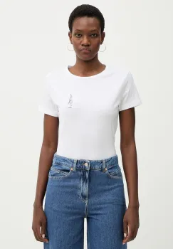 BOSS Orange tricou din bumbac C Elove 1 C Elove 1 culoarea alb, 50556994 imagine