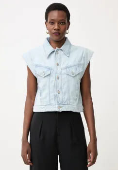 BOSS Orange vesta pentru femei, din denim C VEST 1.0 imagine
