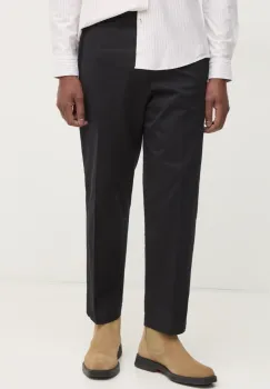 BOSS pantaloni barbati, culoarea negru, drept, 50530860 imagine