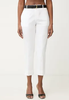 BOSS pantaloni carrot pentru femei, din bumbac cu elastan Tapria-Crop2 imagine