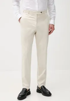 BOSS pantaloni culoarea bej, cu fason chinos, 50544005 imagine