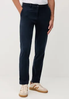 BOSS pantaloni culoarea bleumarin, cu fason chinos, 50543304 imagine