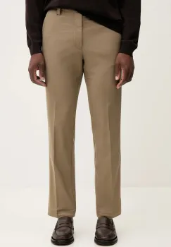 BOSS pantaloni culoarea maro, drept, 50551426 imagine