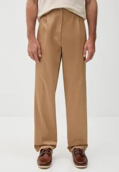 BOSS pantaloni de bumbac culoarea verde, cu fason chinos, 50546924 imagine