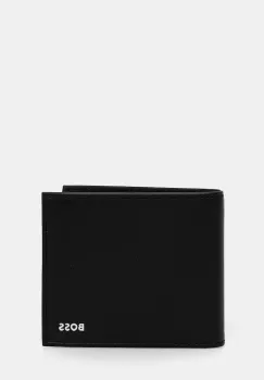 BOSS portofel de piele culoarea negru, 50546152 imagine