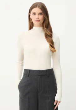 BOSS pulover de lana culoarea bej, light, cu turtleneck, 50549166 imagine