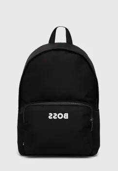 BOSS rucsac barbati, culoarea negru, mare, cu imprimeu imagine