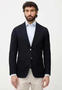 BOSS sacou cu un singur rand de nasturi pentru barbati, din lana Hutson imagine