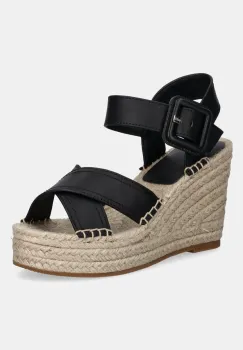 BOSS sandale de piele Madeira culoarea negru, 50546334 imagine