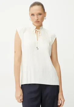 BOSS top femei, culoarea alb, neted, 50546364 imagine