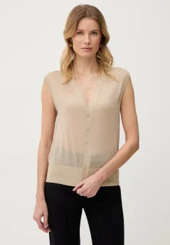 BOSS Vesta pentru femei, cu amestec de lana Fumi imagine