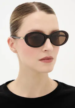 Bottega Veneta ochelari de soare culoarea maro, BV1415SK imagine