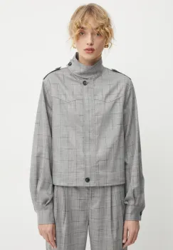 Bruuns Bazaar geaca femei, culoarea gri, de tranzitie, BBW4224 imagine