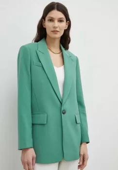 Bruuns Bazaar sacou culoarea verde, un singur rand de nasturi, neted imagine