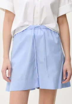 By Malene Birger pantaloni scurti din bumbac IFEION femei, cu imprimeu, high waist, 103189 imagine