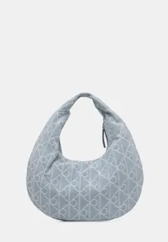 Calvin Klein geanta croissant pentru femei, din denim imagine