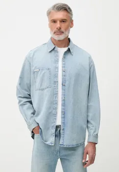 Calvin Klein Jeans camasa pentru barbati, din denim imagine