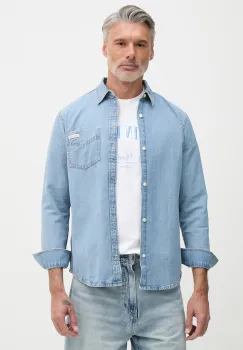 Calvin Klein Jeans camasa pentru barbati, din denim imagine