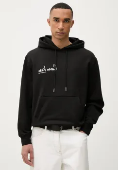 Calvin Klein Jeans hanorac cu gluga pentru barbati, din bumbac imagine