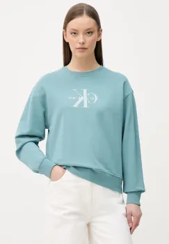 Calvin Klein Jeans hanorac de dama cu bumbac imagine