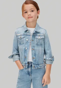 Calvin Klein Jeans jacheta copii din denim imagine