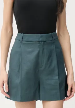 Calvin Klein Jeans pantaloni scurti de dama cu amestec de in imagine