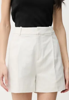 Calvin Klein Jeans pantaloni scurti de femei cu amestec de in imagine