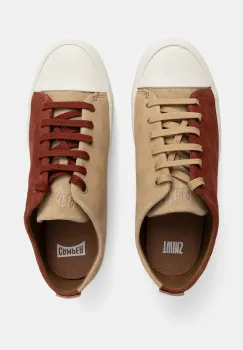 Camper tenisi din piele intoarsa TWS culoarea bordo, K200980-016 imagine