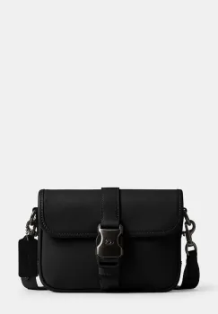 Coach borseta de piele League Crossbody 19 culoarea negru, CY989 imagine