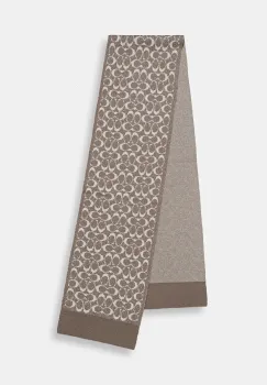 Coach esarfa cu lana culoarea bej, uni, 29COWC540468 imagine