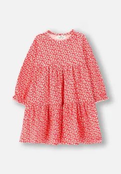 Coccodrillo rochie bebe culoarea bej, mini, evazata, NOSTALGIC MEADOW GIRL NEWBORN imagine