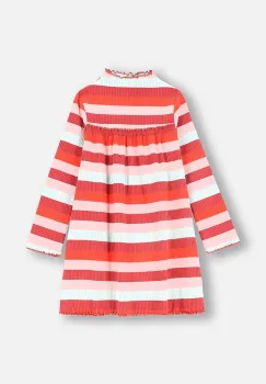 Coccodrillo rochie din bumbac pentru copii culoarea alb, mini, evazata, RODEO GIRL KIDS imagine