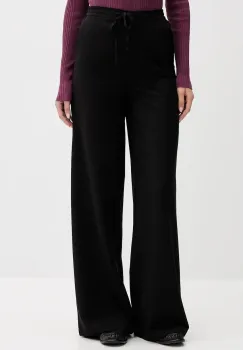 Colmar pantaloni culoarea negru, lat, high waist, 0606.2ZW imagine