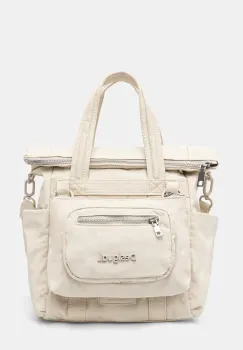 Desigual rucsac BASIC MODULAR VO femei, culoarea bej, mic, neted, 25SAXY11 imagine