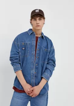 Dickies camasa jeans barbati, cu guler clasic, relaxed imagine