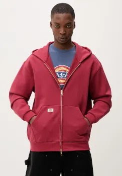 Dickies hanorac cu fermoar si gluga pentru barbati, din bumbac imagine