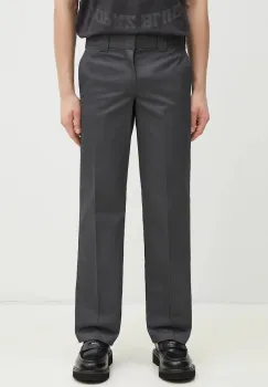 Dickies pantaloni Wp873 Work Pant Rec Charcoal Grey barbati, culoarea gri, drept, DK0A4XK9CH01 imagine