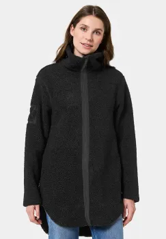 Didriksons hanorac fleece UMI culoarea negru, uni, 505941 imagine