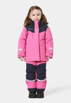 Didriksons jacheta si pantaloni pentru copii SKARE KIDS SET culoarea roz, 504342 imagine