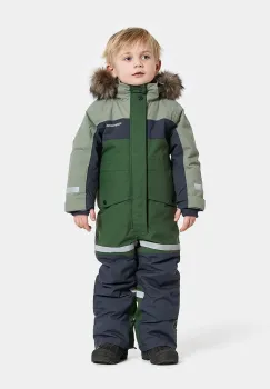 Didriksons salopeta copii BJARVEN KDS COVER 4 culoarea verde, 505999 imagine