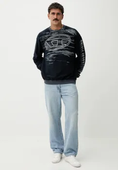 Diesel bluza S-BOXT-T1 culoarea bleumarin, cu imprimeu, A18654.0AGCB imagine