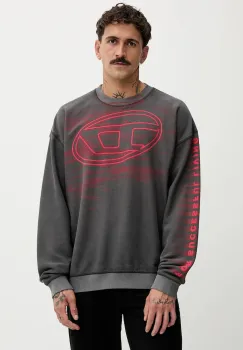 Diesel bluza S-BOXT-T1 culoarea gri, cu imprimeu, A18654.0AGCB imagine