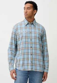 Diesel camasa din bumbac S-SIMPLY-AJFI cu guler clasic, regular, A19445.0AJFI imagine