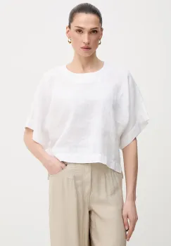 DKNY bluza din in pentru femei imagine