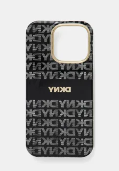Dkny etui pentru telefon iPhone 16 Pro 6.3 culoarea negru, DKHMP16LHRHSEK imagine